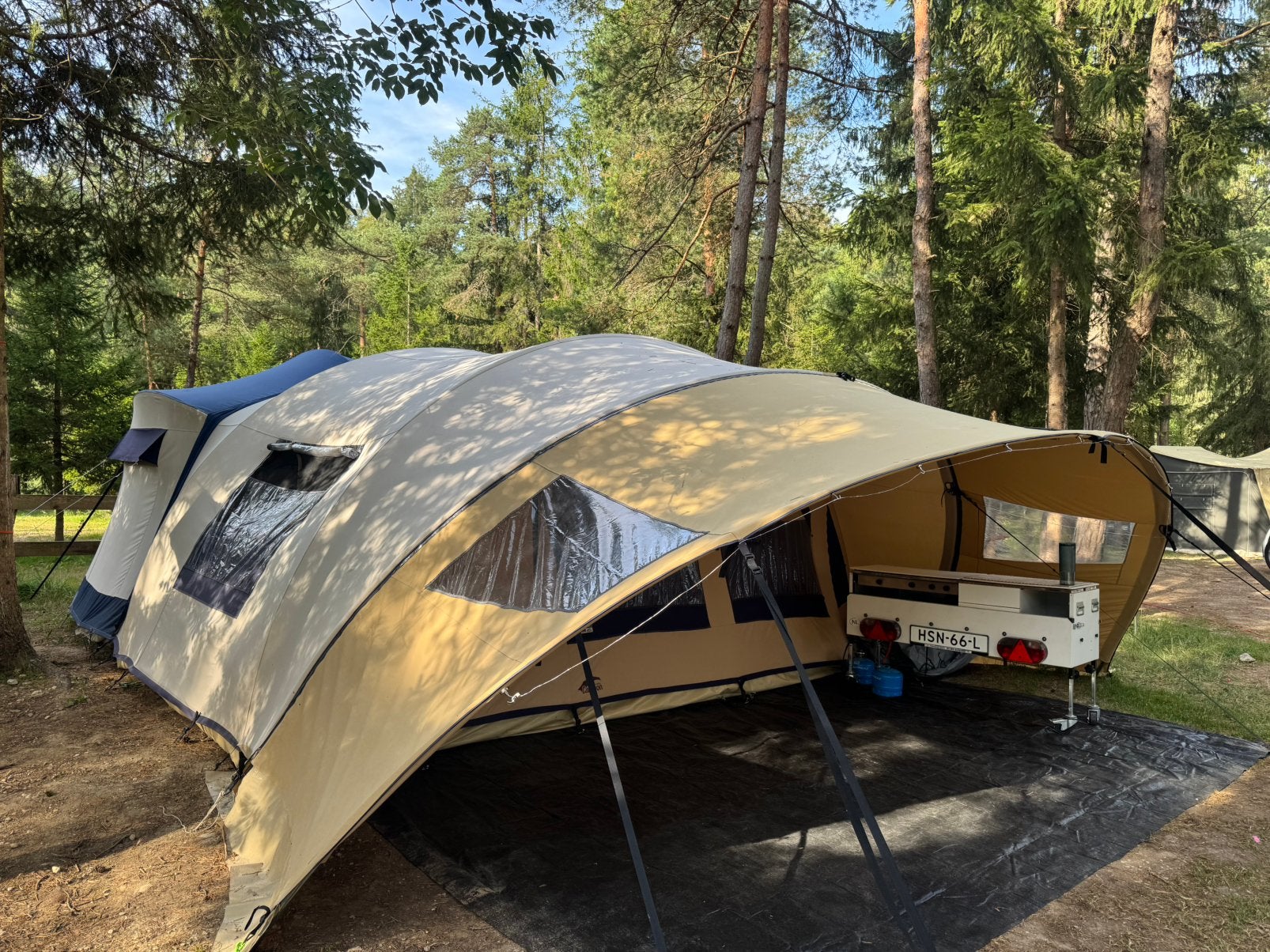 Cabanon Columbia Deluxe – Bovag gekeurd - vakantieklaar, Ophalen, Beige, Cabanon, Aanwezig