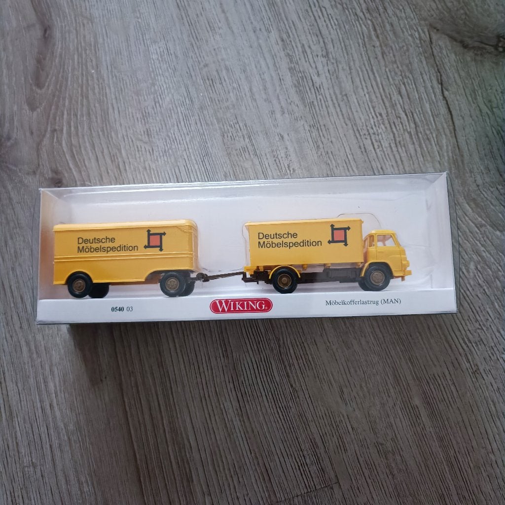 Wiking 0540 03 MAN hz Deutsche Möbelspedition nieuw, Ophalen of Verzenden, Nieuw, Bus of Vrachtwagen, Wiking