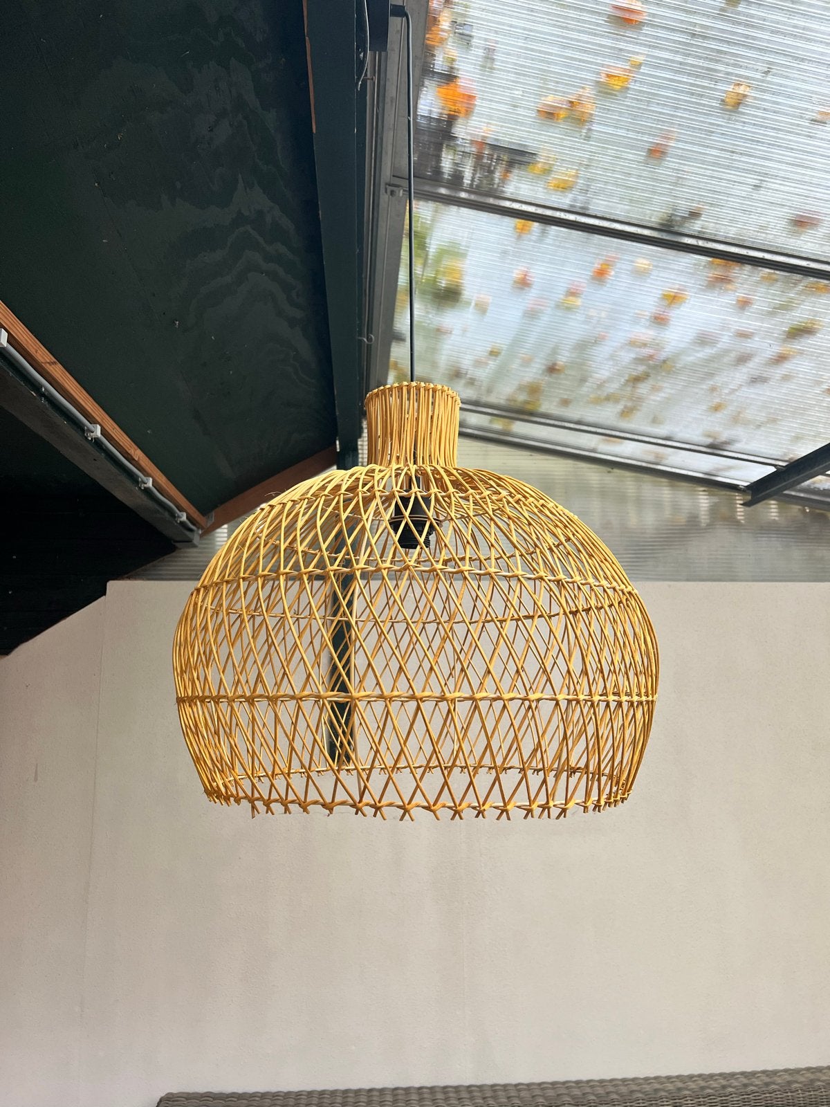 Rotan hanglamp Lisa van Leen Bakker, naturel, Ophalen, Zo goed als nieuw
