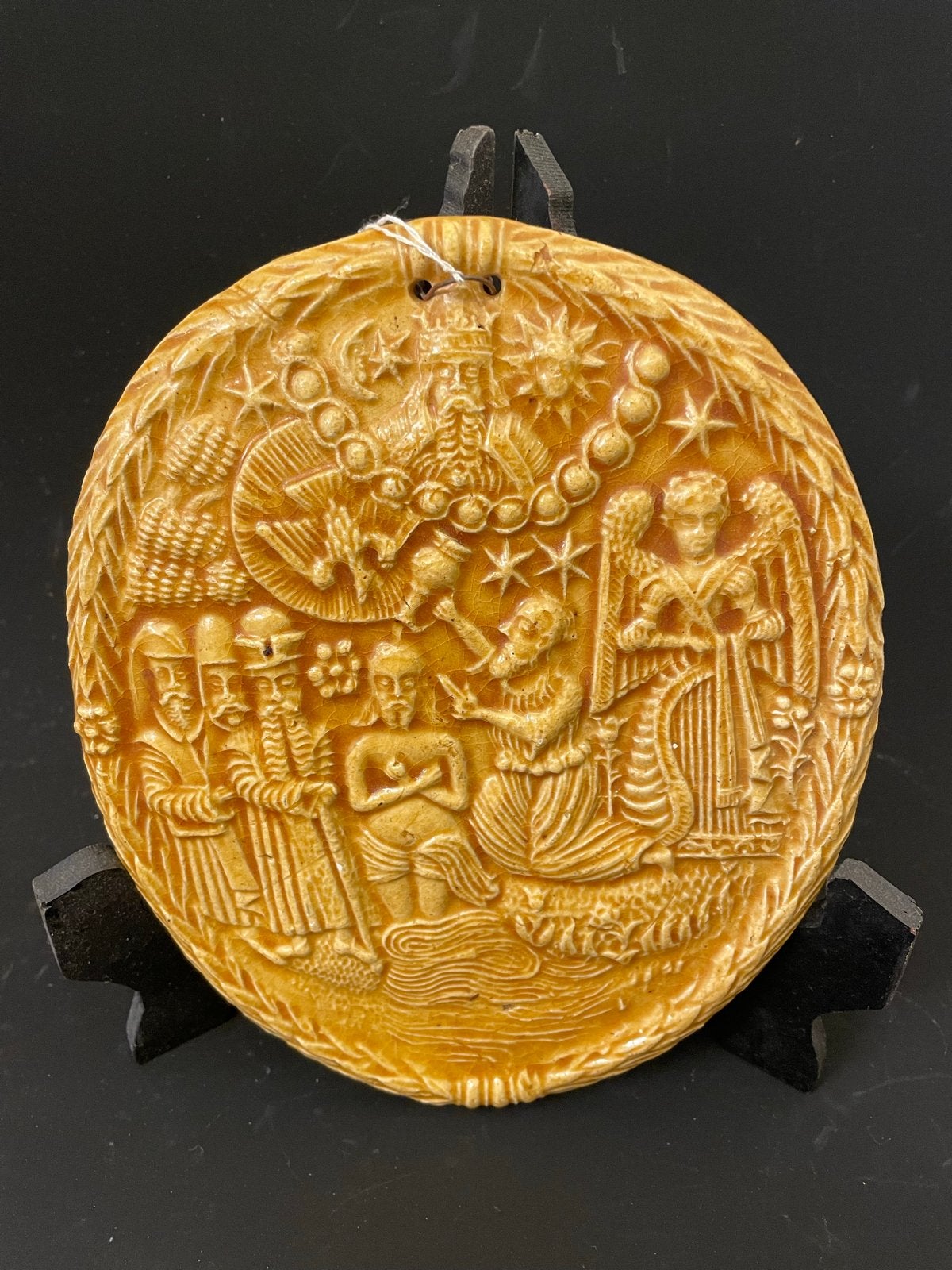 Chamotte Plaquette - Evangelie Scène, Ophalen of Verzenden