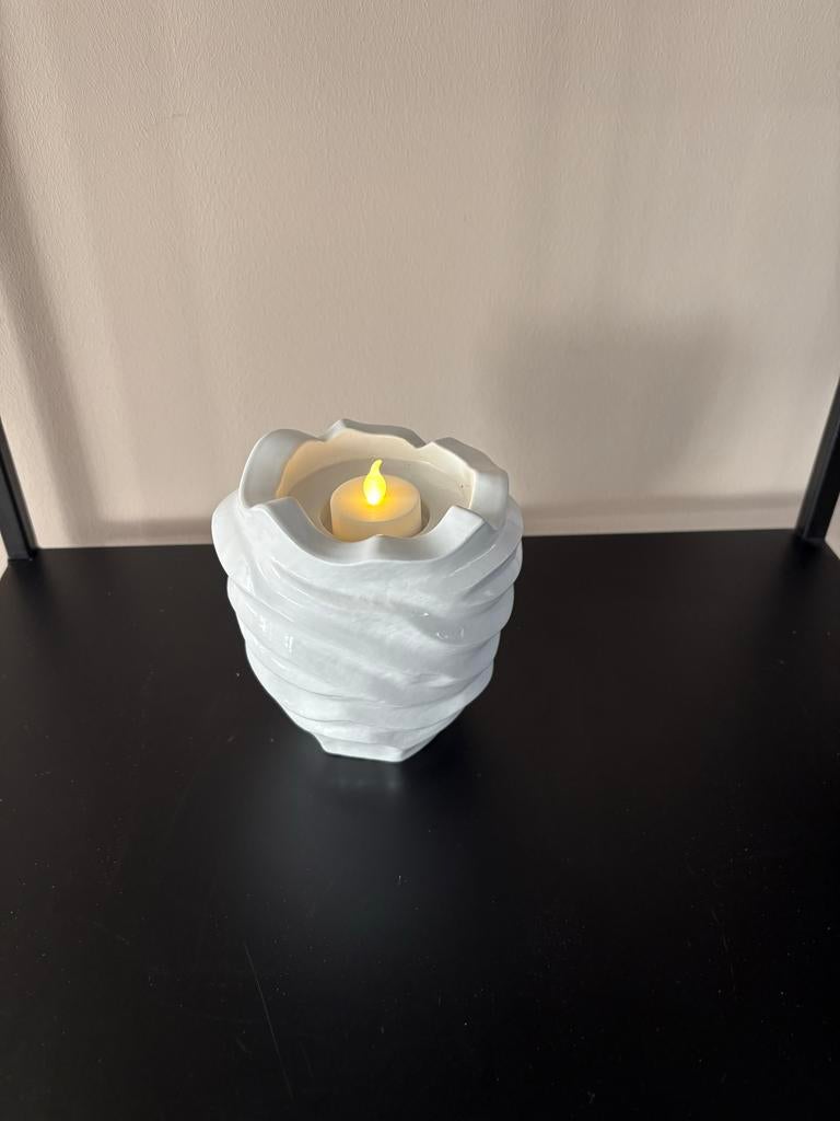 Urn waxine lichthouder 600ml, Info@jouwurn.nl, Overige materialen, Wit, Ophalen of Verzenden
