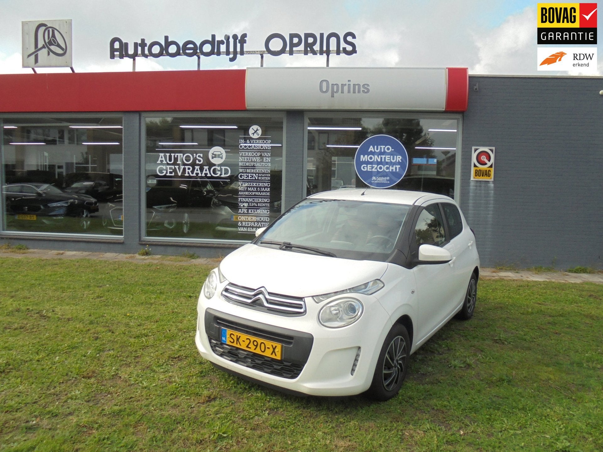 Citroen C1 1.0 e-VTi Feel 5drs Incl Bovag Garantie, Airco,, Stof, Gebruikt, 4 stoelen, C1