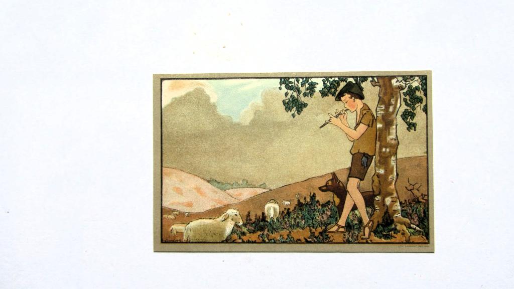 Beb Jordens   Schaapherder, Ophalen of Verzenden, 1920 tot 1940, Ongelopen, Overige thema's