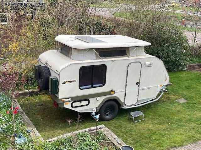 Jurgens Xplorer off-road caravan, Caravans en Kamperen, Vast bed, Tot en met 2, Particulier, Schokbreker