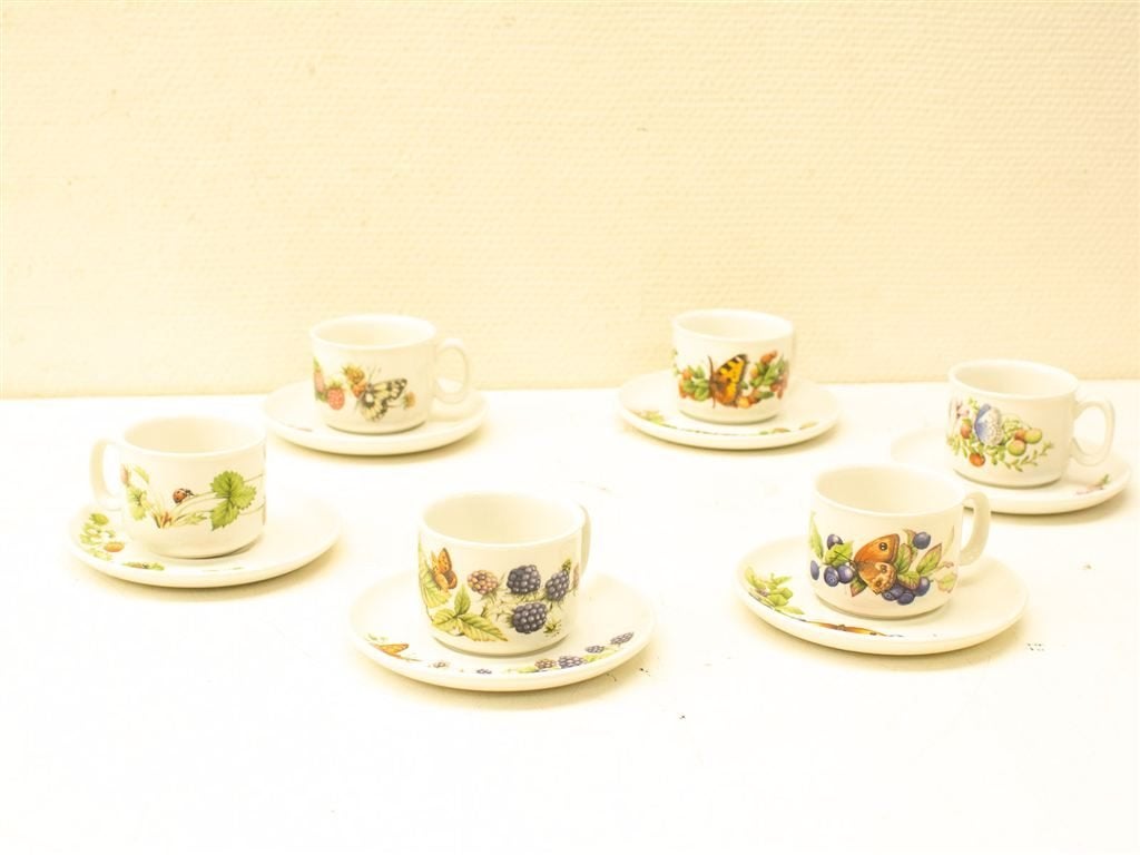 12 delig Libelle 6 kopjes 6 schoteltjes 33648