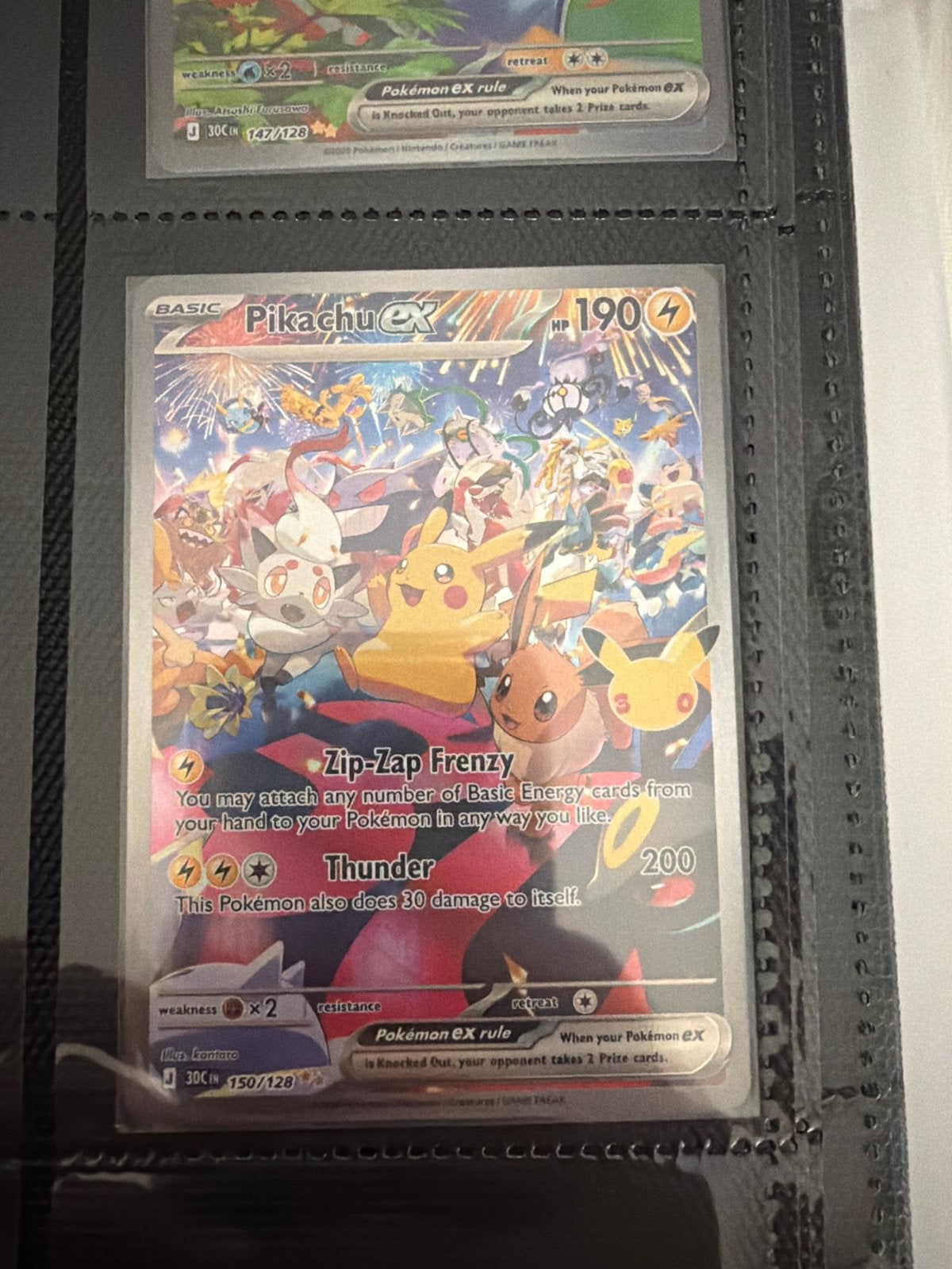 Pikachu EX 150/128 - Pokémon Kaart, Ophalen, Nieuw, Losse kaart