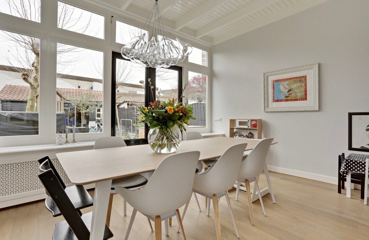 Moderne eettafel van Seuren, Spike, eikenhout, 220 cm, Huis en Inrichting, Tafels | Eettafels, Ophalen, Eikenhout, 200 cm of meer