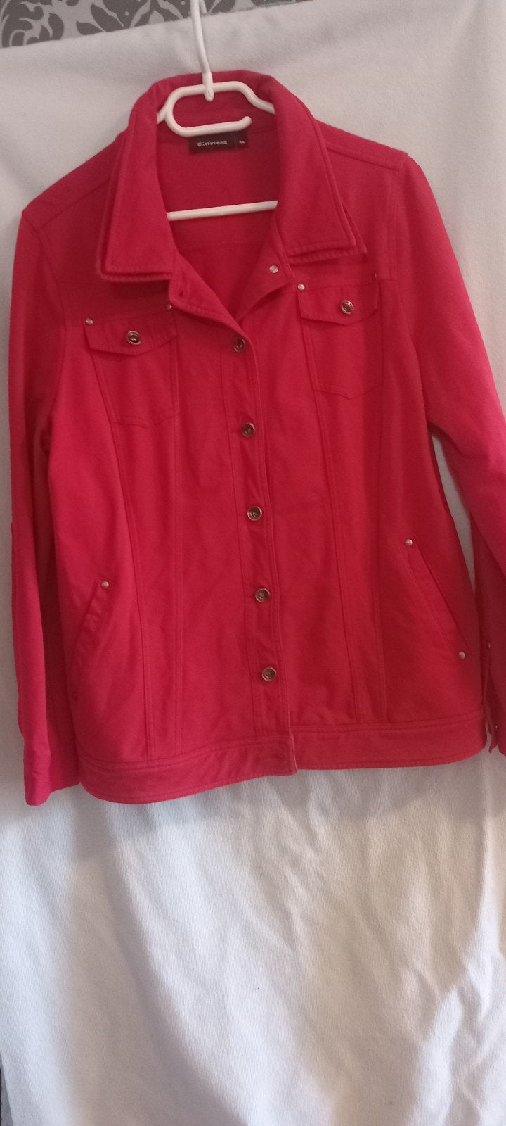Rood jasje maat XL merk witteveen, Kleding | Dames, Ophalen of Verzenden, Zo goed als nieuw, Maat 46/48 (XL) of groter, Rood