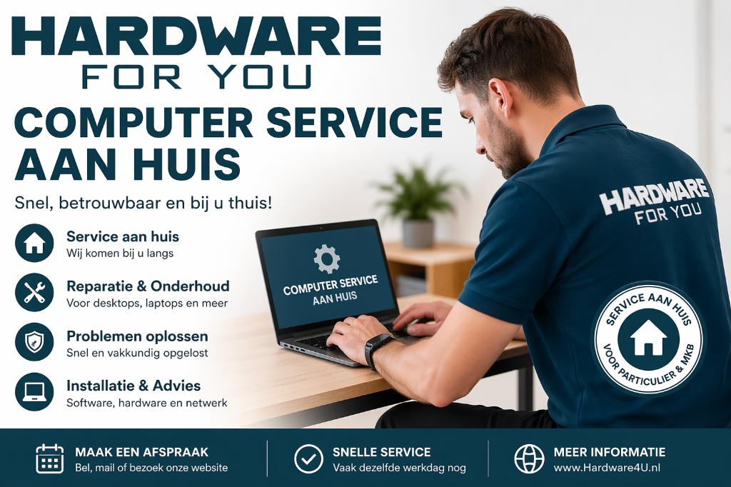 Computerhulp aan Huis | Reparatie, Training & Optimalisatie!, Ook voor bedrijven, Computerreparatie en Onderhoud