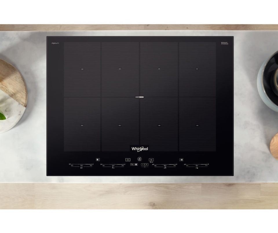 Whirlpool SMO 658C/BT/IXL Inductiekookplaat - 8 zones, Ophalen, Gebruikt, Inbouw, Inductie