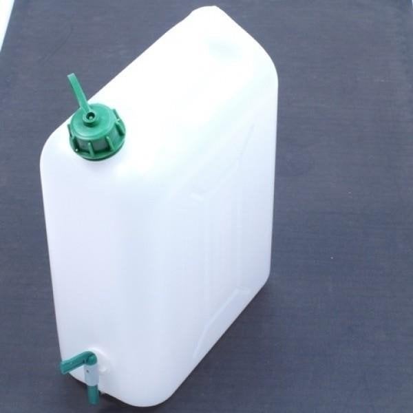 Jerrycan Wit 10 Liter + Kraan, Ophalen of Verzenden, Nieuw