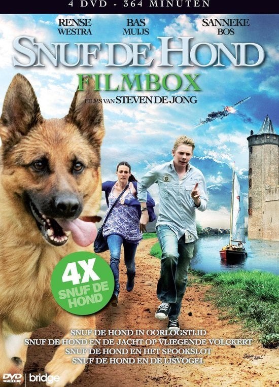 Snuf de hond - 4 disc box - alle films, Cd's en Dvd's, Dvd's | Kinderen en Jeugd, Verzenden, Vanaf 9 jaar, Zo goed als nieuw, Dieren
