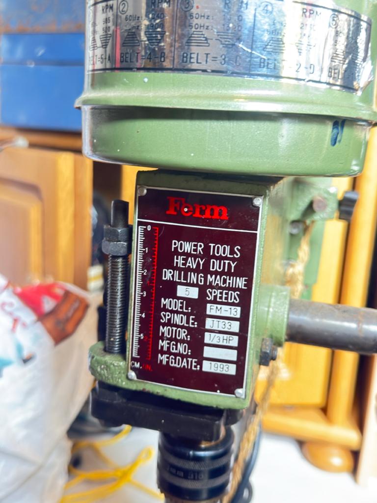 Form FM-13 Kolomboormachine / Tafelboormachine Heavy Duty, Ophalen, Zo goed als nieuw