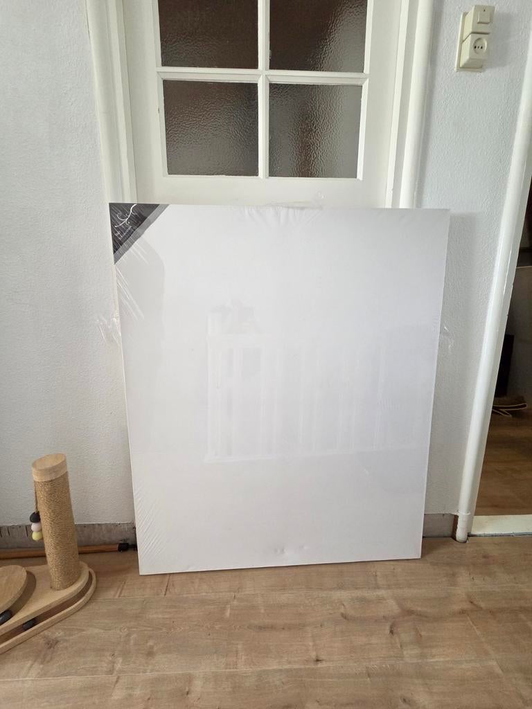 Schildersdoek 100x120cm, katoen, Ophalen, Nieuw, 115 cm of meer