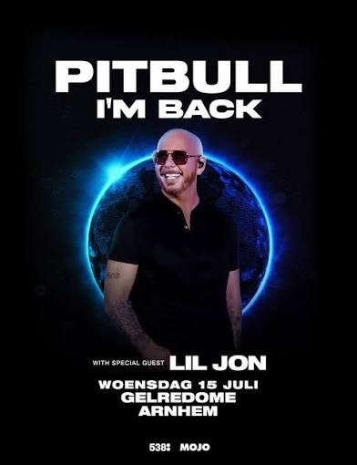 Te koop 3 tickets voor met concert van Pitbull 15 juli, Tickets en Kaartjes, Drie personen of meer
