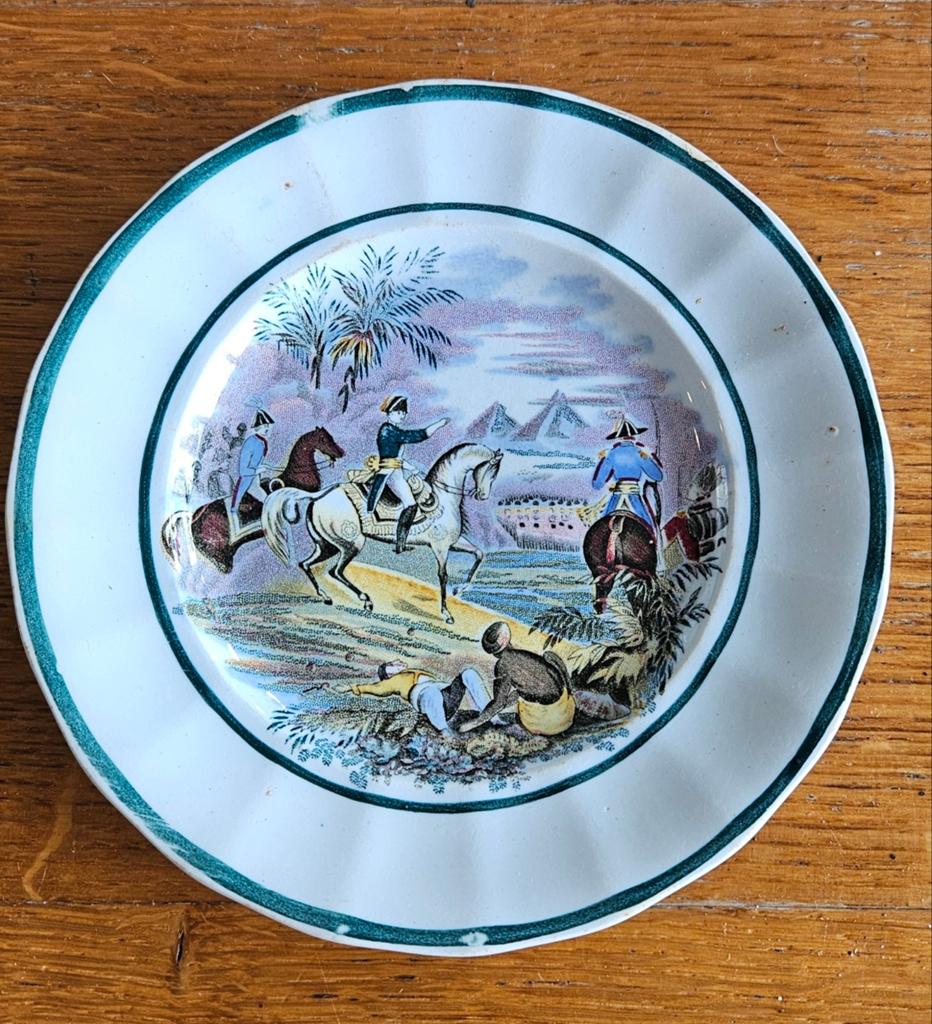 Antiek wandbord Potsdam Pierre Regout, 17,5 cm, Ophalen of Verzenden