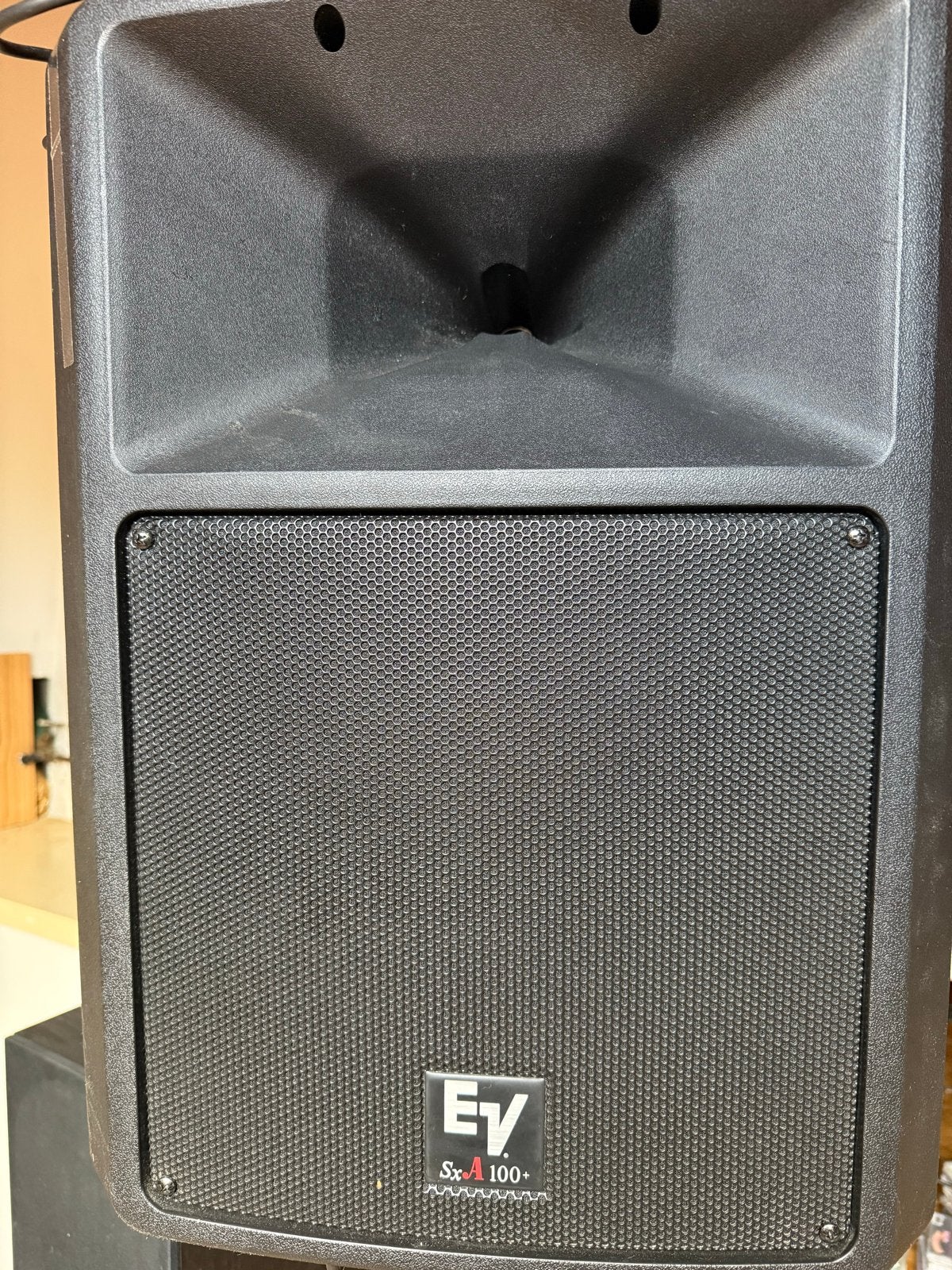 EV SX100+ speakerset met standaarden en 1 hoes, Gebruikt, Inclusief standaarden, Speakerset, Ophalen