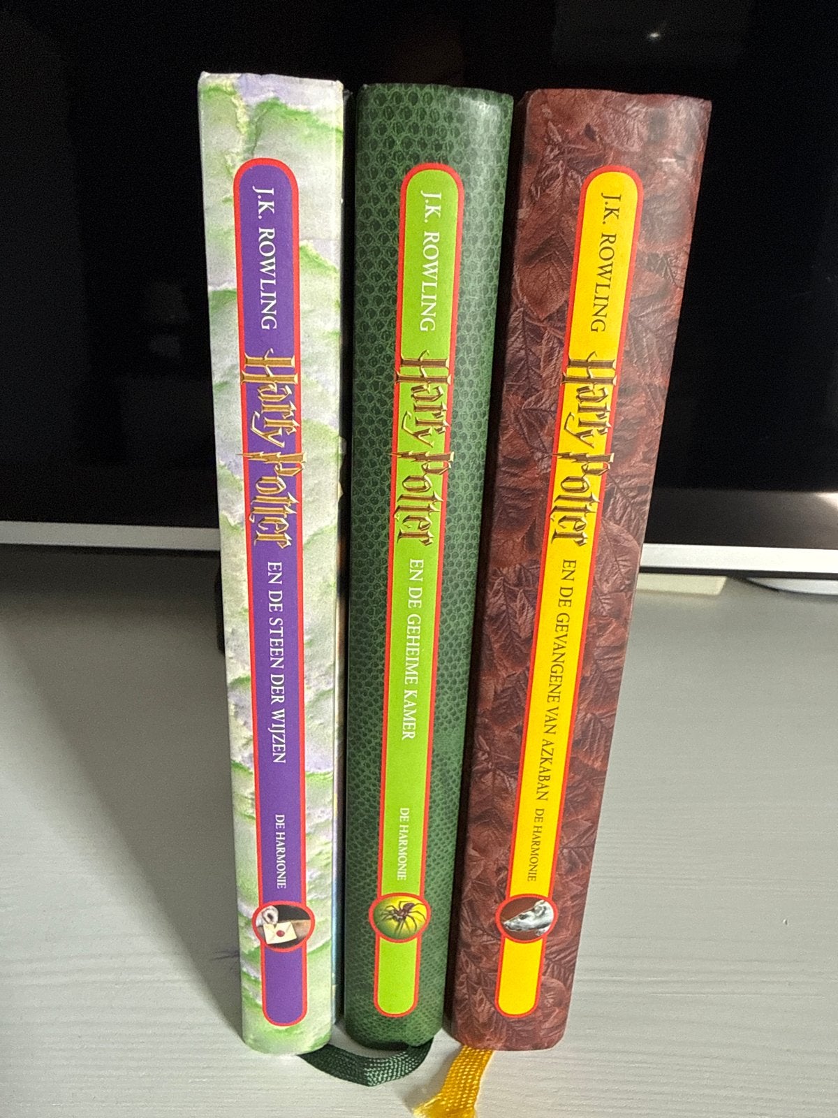Harry Potter boeken 1-3: De Steen der Wijzen, Geheime Kamer,, Ophalen of Verzenden, Gelezen