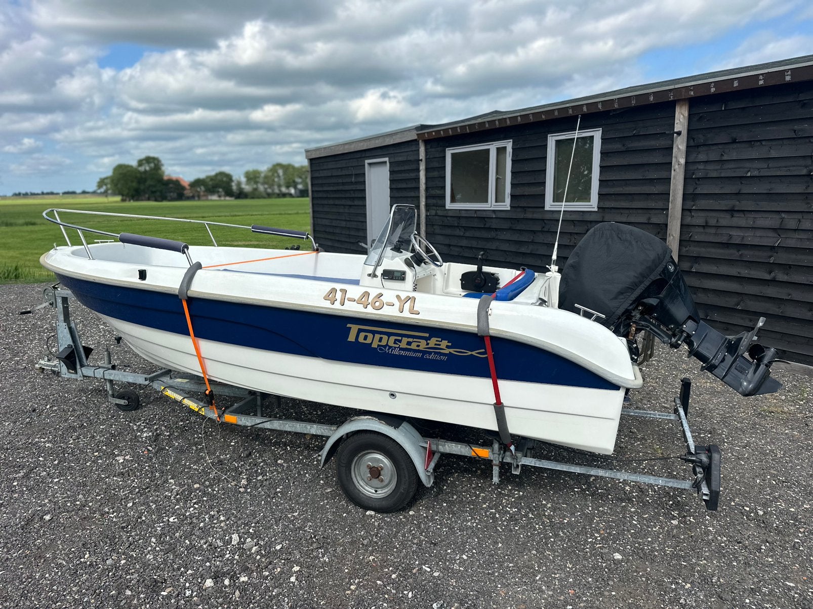 Topcraft 440 Millenium 2006, Mercury F30efi , Pega, lowrance, Ophalen, Consoleboot, Topcraft, Elektrisch