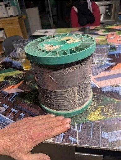 zilverdraad, Ophalen