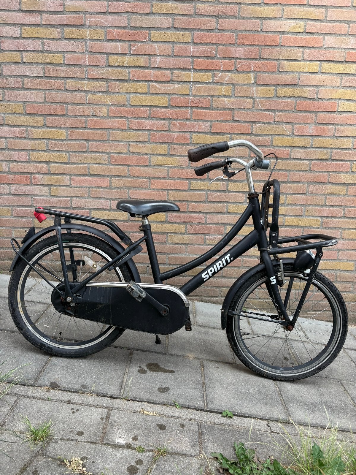 Gratis Kinderfiets - Zwart, Gebruikt, Fietsen en Brommers, Fietsen | Kinderfietsjes, Ophalen of Verzenden, Gebruikt, Terugtraprem