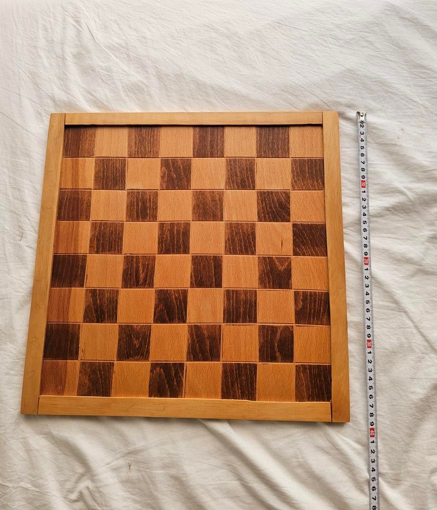 Houten schaakbord, Ophalen of Verzenden, Gebruikt, Schaken
