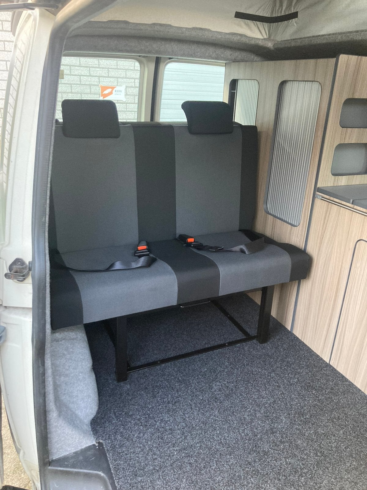 Slaapbank met gordels, Renault Trafic > 2015.Simpele Montage, Ophalen, ., Nieuw, .