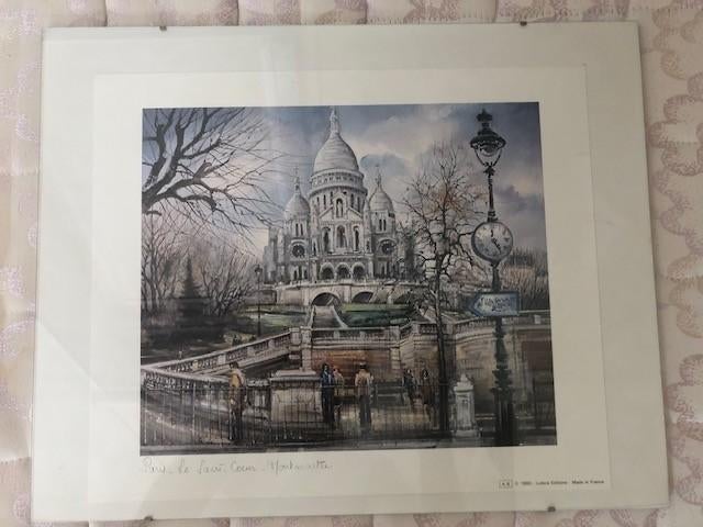 Litho Sacre Coeur, Antiek en Kunst, Ophalen