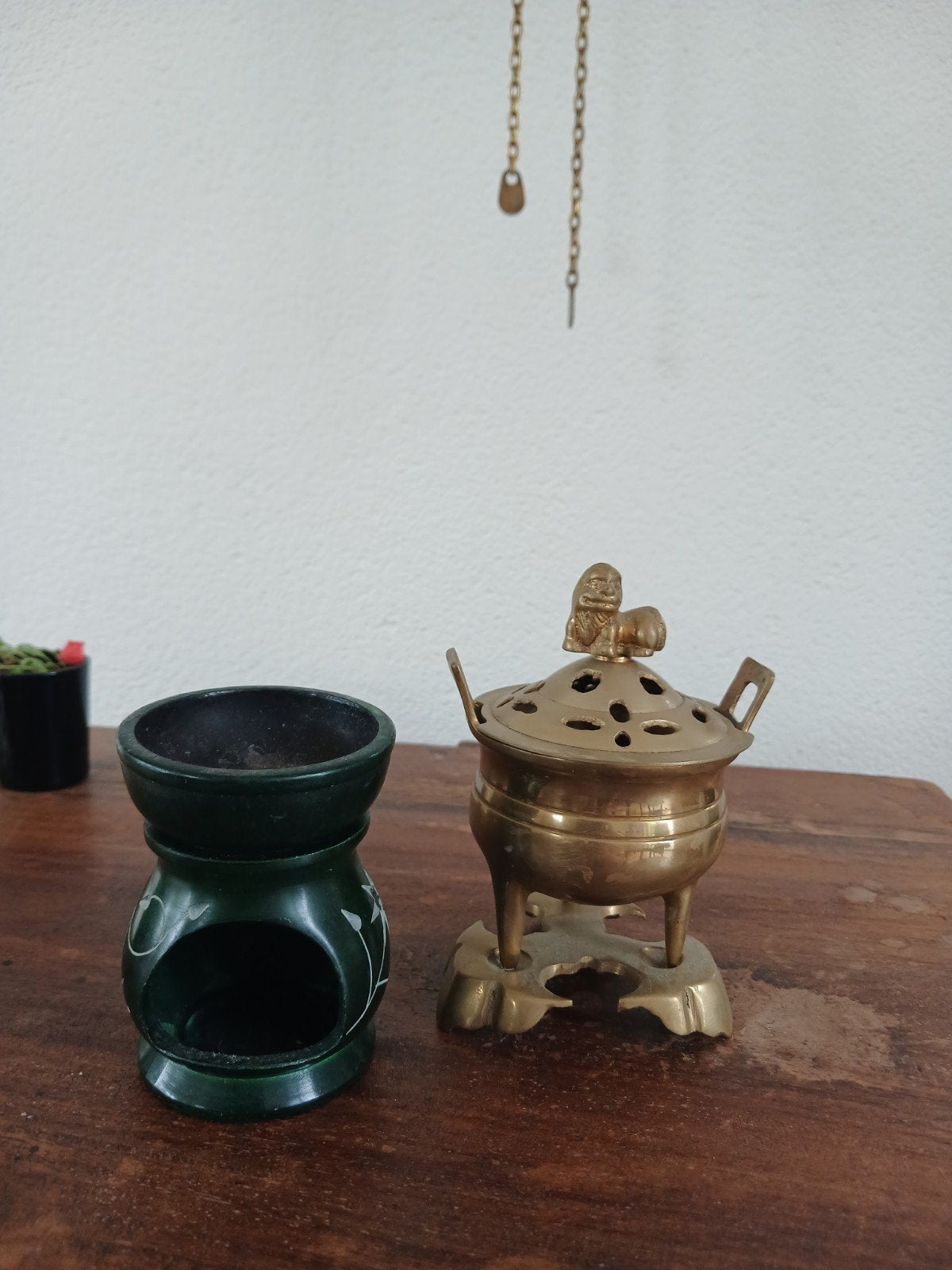 Set van 2: Oliebrander en  wierookbrander, Ophalen of Verzenden