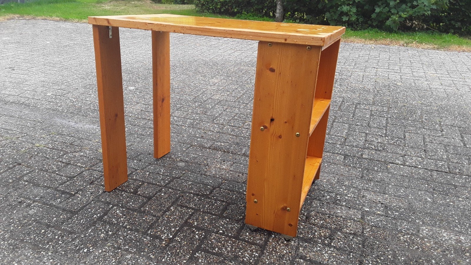 Dhz houten bureau 90 x 60 cm., Ophalen, Gebruikt