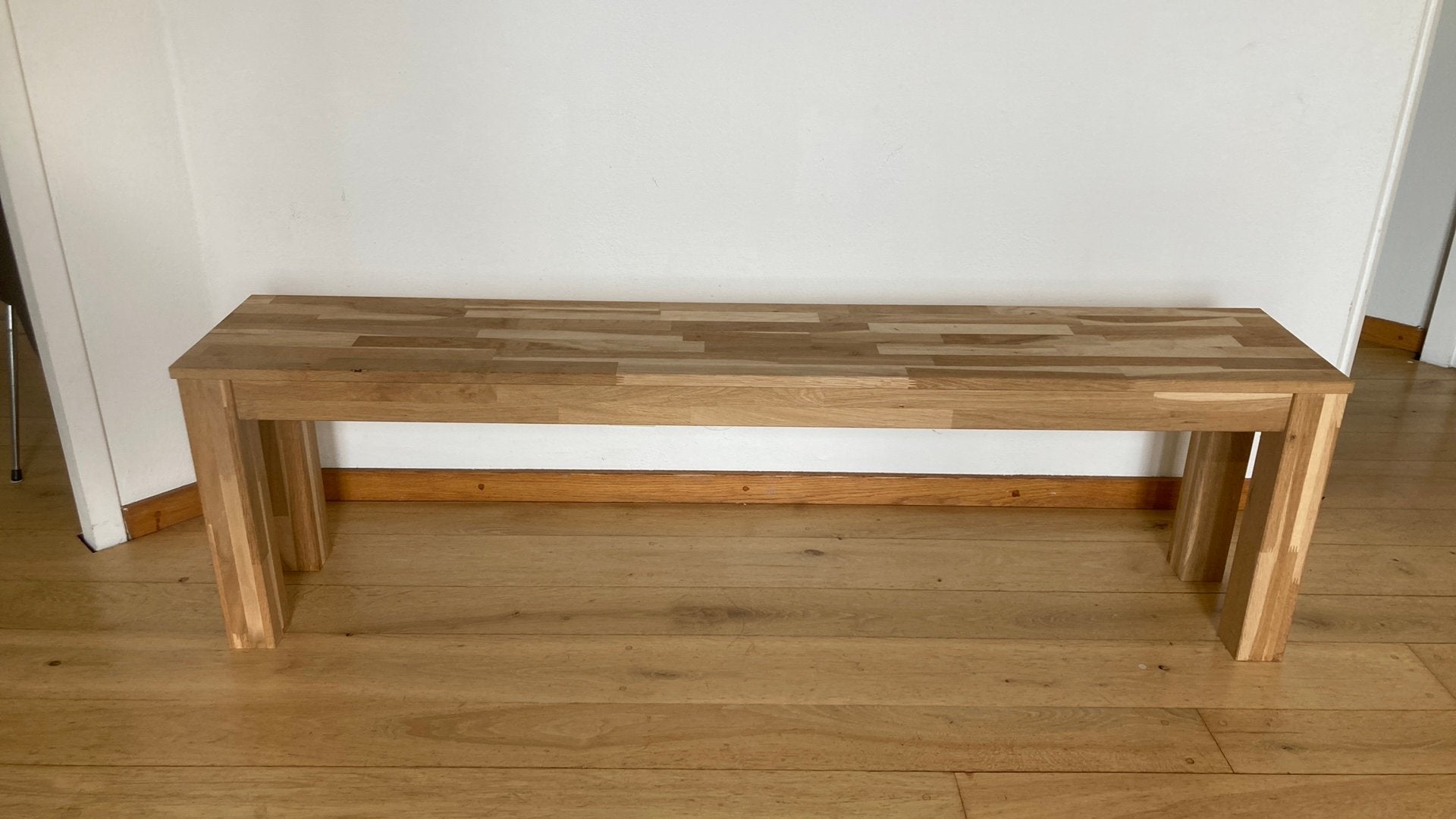 Woood eettafel bank, Ophalen, 50 tot 100 cm, Zo goed als nieuw, 150 tot 200 cm