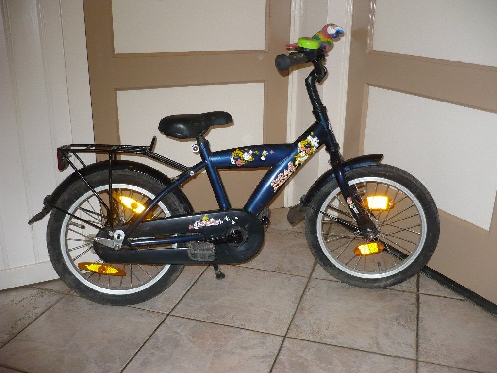 Stoere loekie 16 inch jongensfiets, Ophalen, Gebruikt, Terugtraprem, Loekie