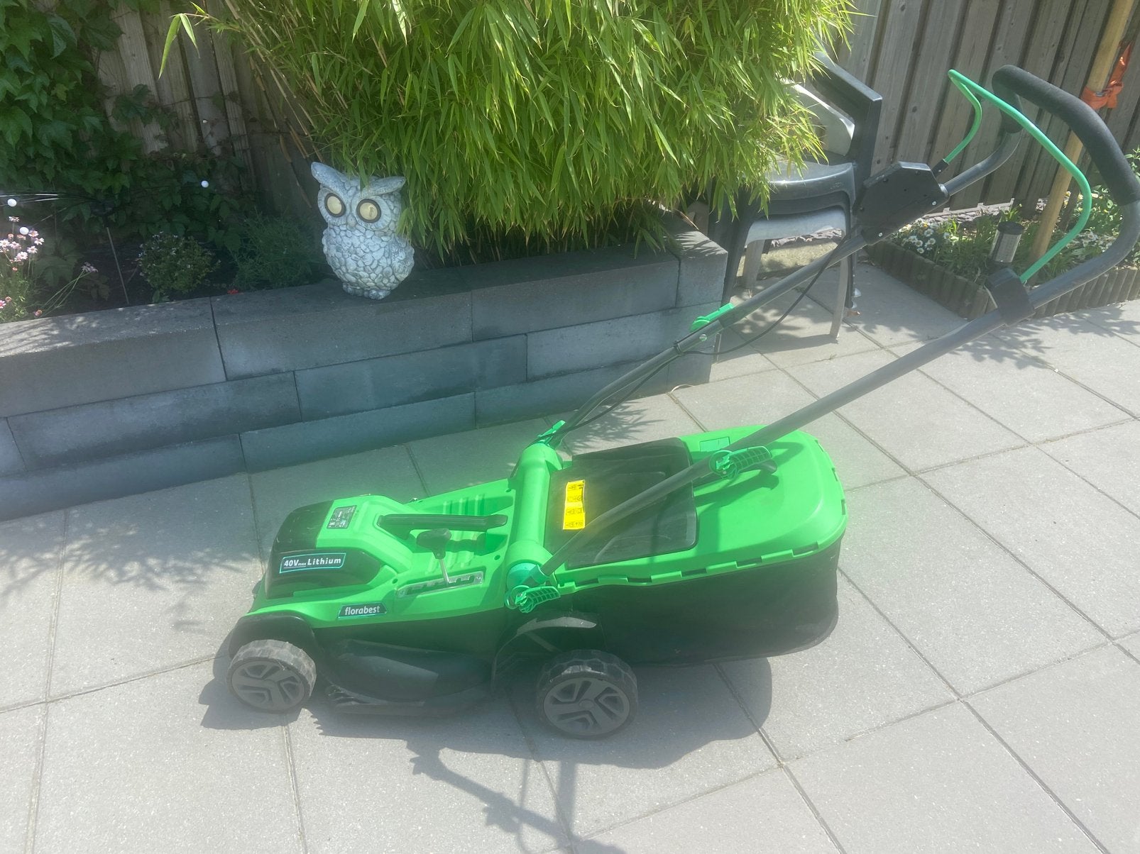 Florabest 40V Accugrasmaaier, Tuin en Terras, Grasmaaiers, Ophalen, Cirkelmaaier, Gebruikt, Elektrische grasmaaier