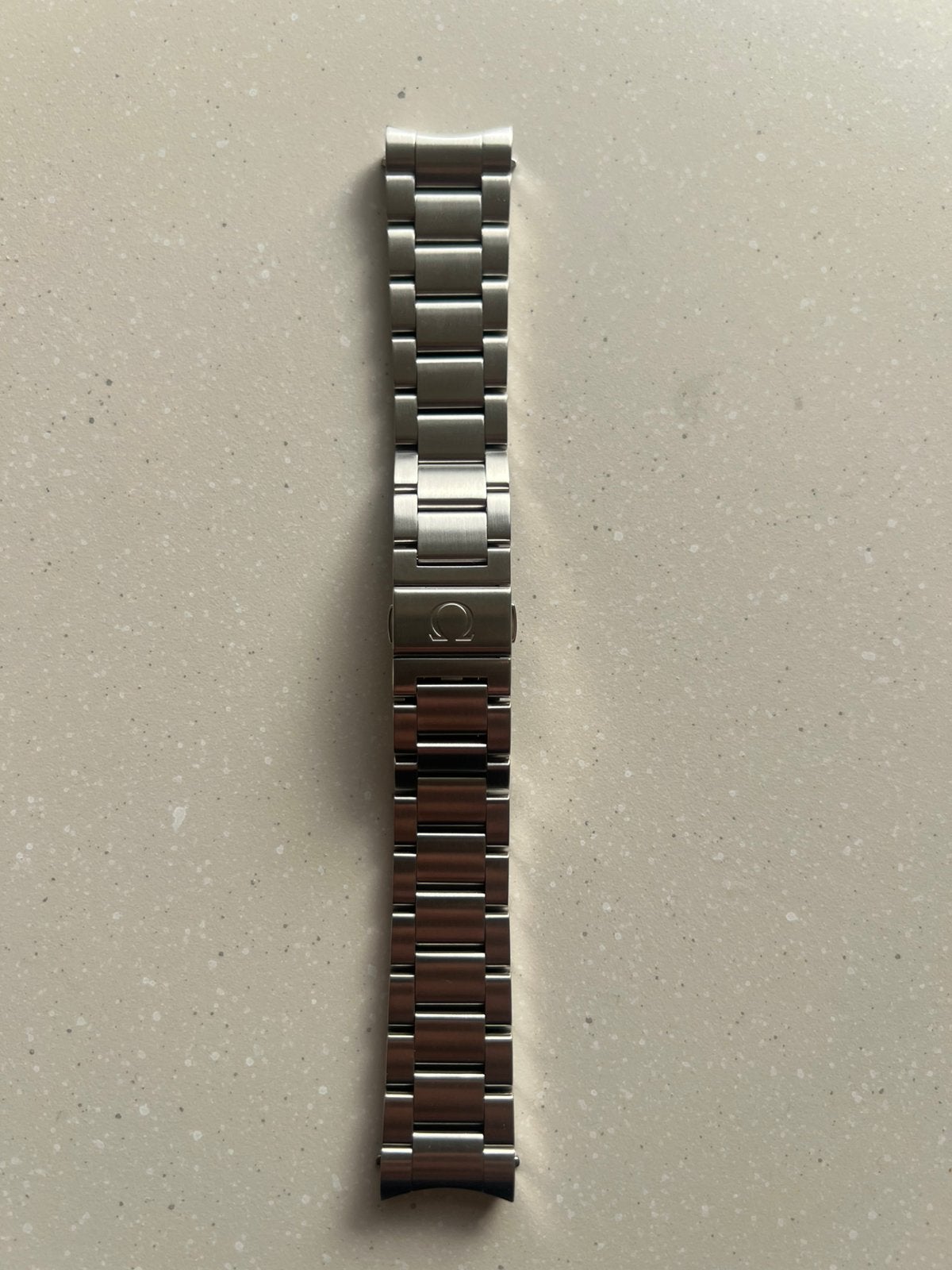 Nieuwstaat - Originele Omega Aqua Terra armband 1587/986, Ophalen of Verzenden, Zo goed als nieuw, Staal, Omega