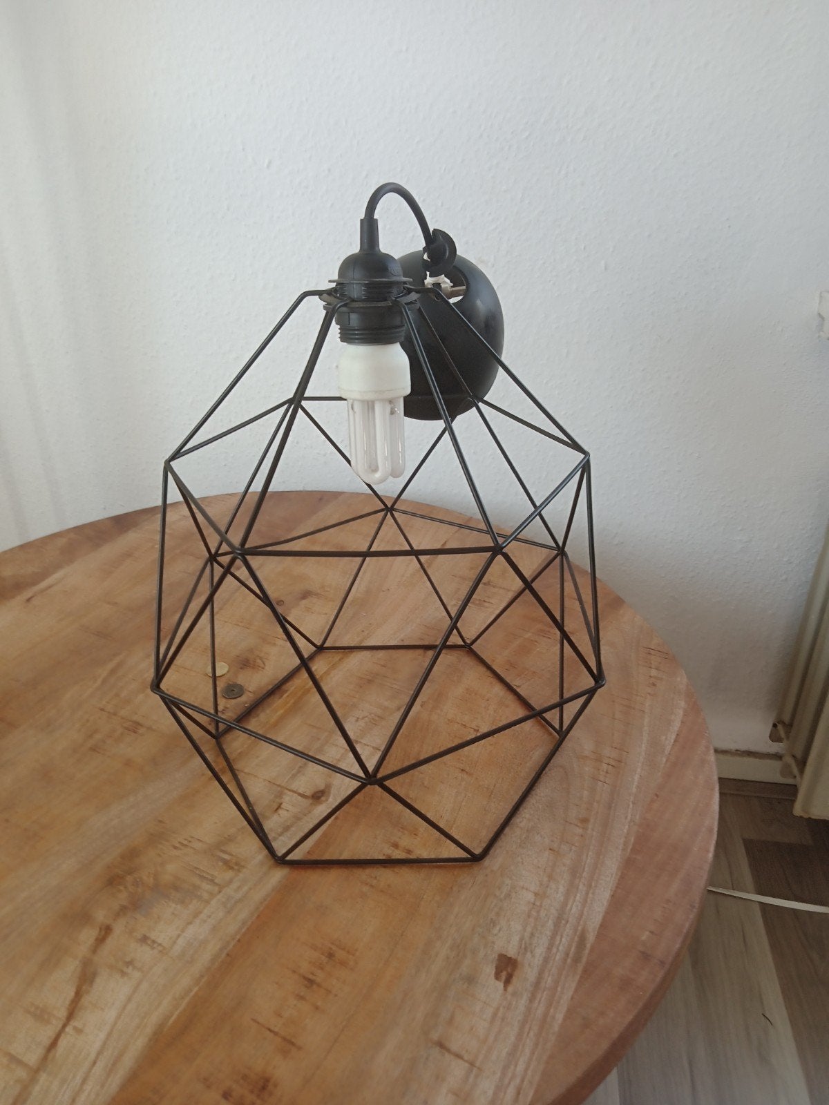 Mooie Industriële Set: Wandrek (3 lagen) + IKEA Brunsta Hang, Huis en Inrichting, Ophalen, Zo goed als nieuw, Zwart, Rond