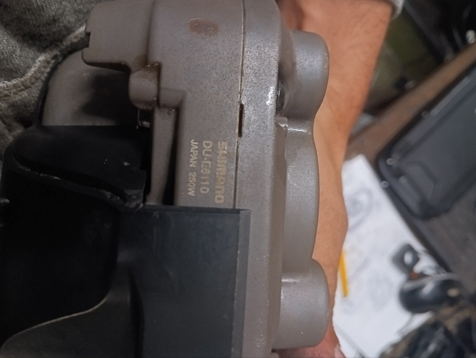 Shimano DU-E6110 middenmotor, Ophalen, Shimano