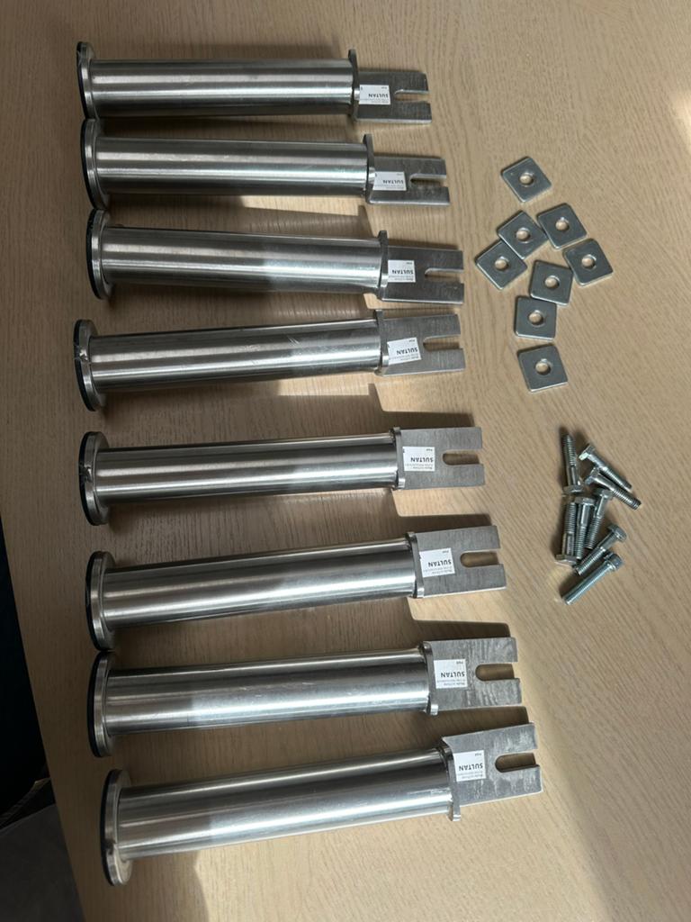 IKEA Sultan bedpoten - set van 8 met toebehoren, Ophalen, Zo goed als nieuw, Minder dan 50 mm