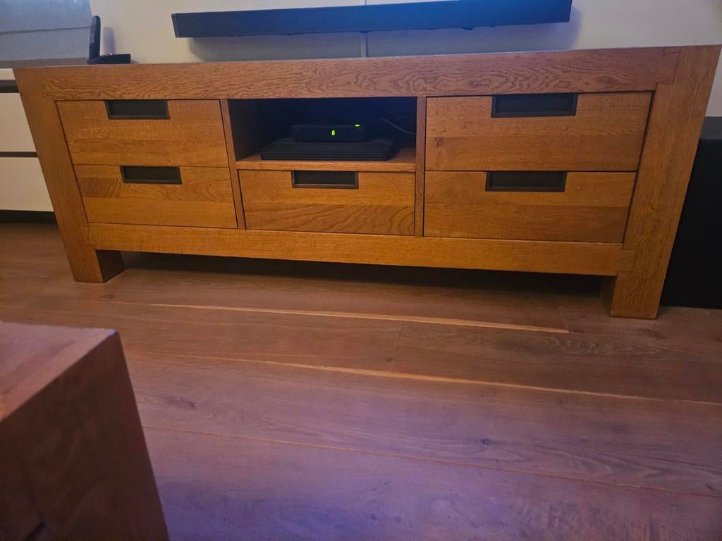 De Bommel Havana TV meubel 160x55x60 cm, Huis en Inrichting, Gebruikt, 150 tot 200 cm, Ophalen of Verzenden, Modern Landelijk