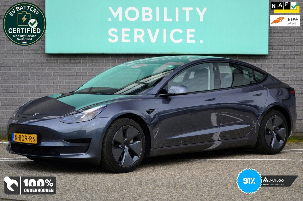Tesla Model 3 Standard RWD Plus 60 kWh SOH91% Pano AutoPilot, 238 pk, Achterwielaandrijving, Gebruikt, 530 km