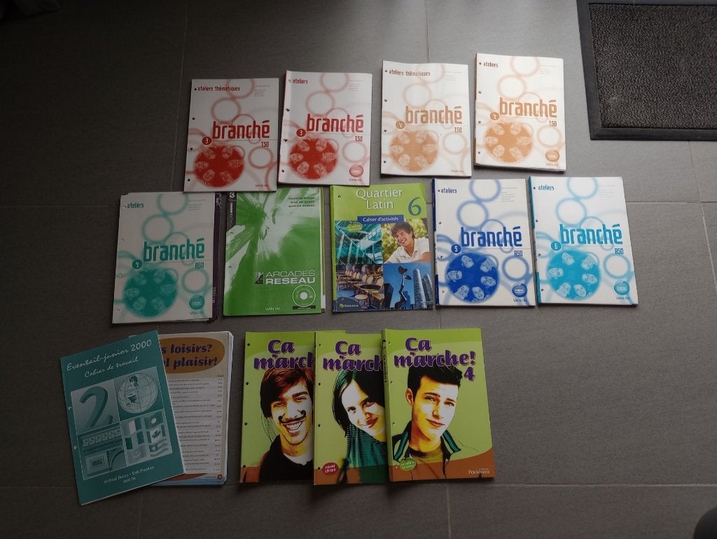 schoolboeken: Frans, Ophalen, Beta, Gelezen, Overige niveaus