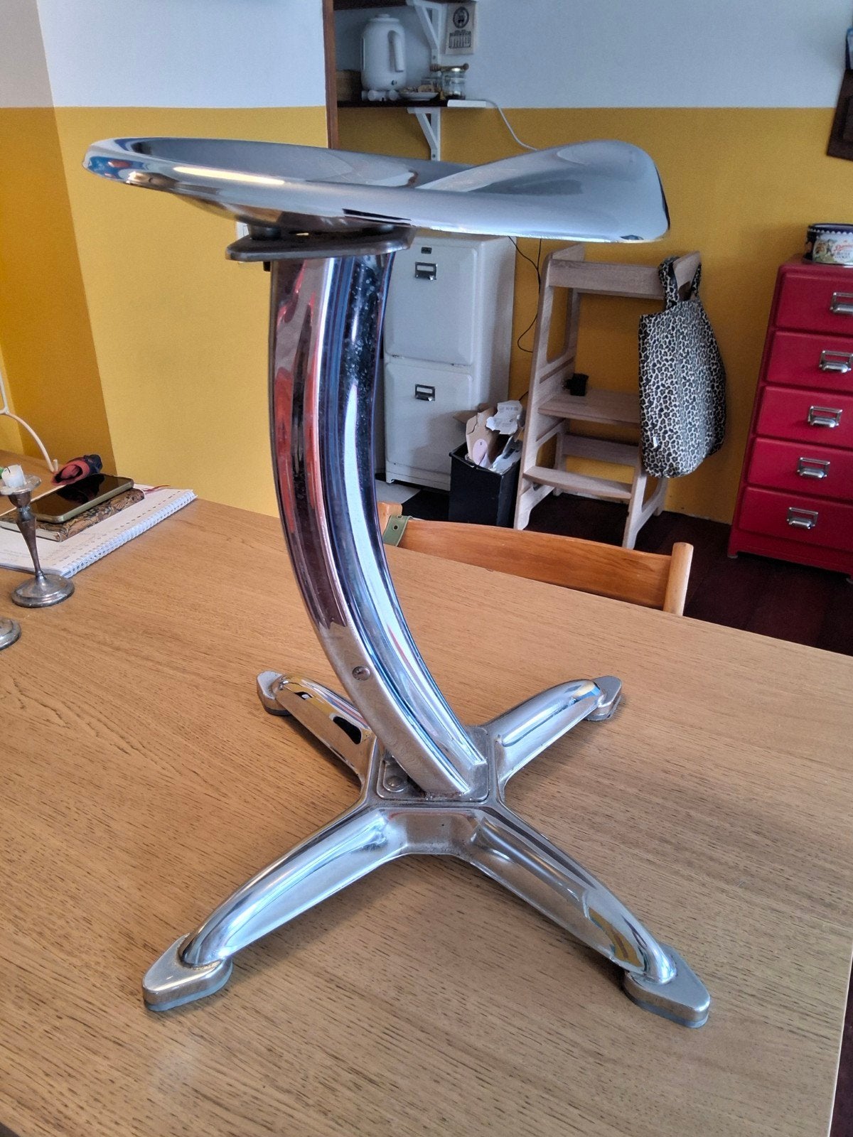 Kruk Dulton LTD chroom., 1 kruk, Ophalen of Verzenden, 60 tot 90 cm