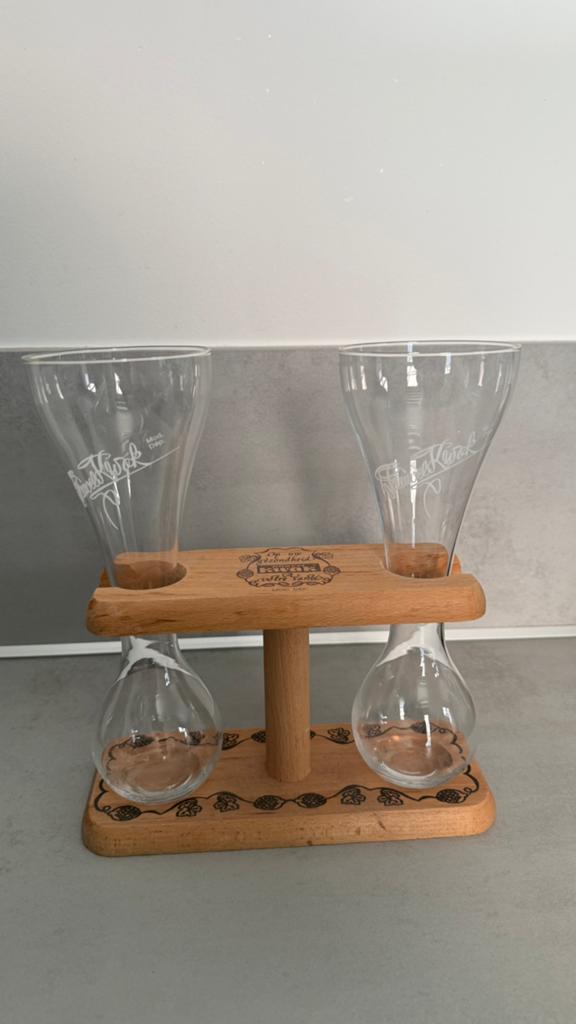 Pauwels kwak glazen dubbel, Ophalen of Verzenden, Zo goed als nieuw, Glas of Glazen, Overige merken