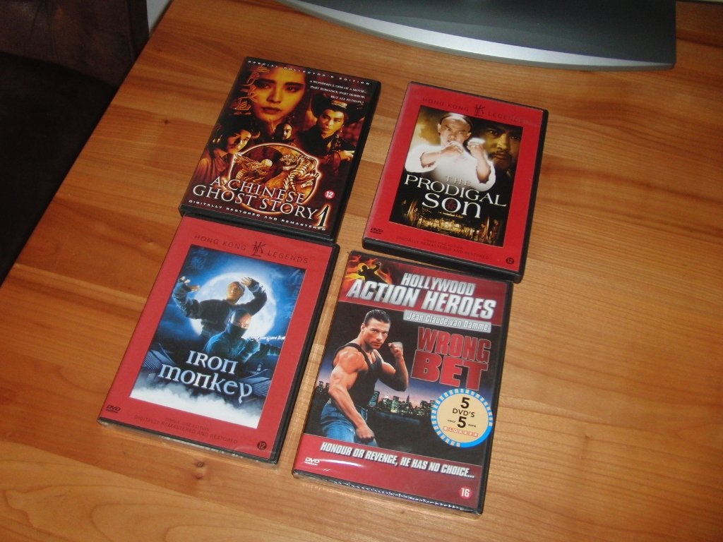 Set van 4 Actie/Kung Fu Klassiekers op DVD (2 nog geseald), Vanaf 16 jaar, Ophalen of Verzenden, Zo goed als nieuw, Martial Arts