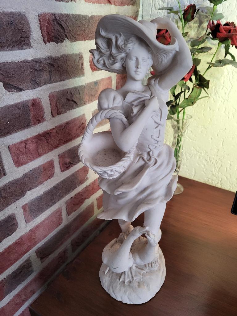 wit beeld, Verzamelen, Beelden en Beeldjes, Ophalen, Nieuw, Mens