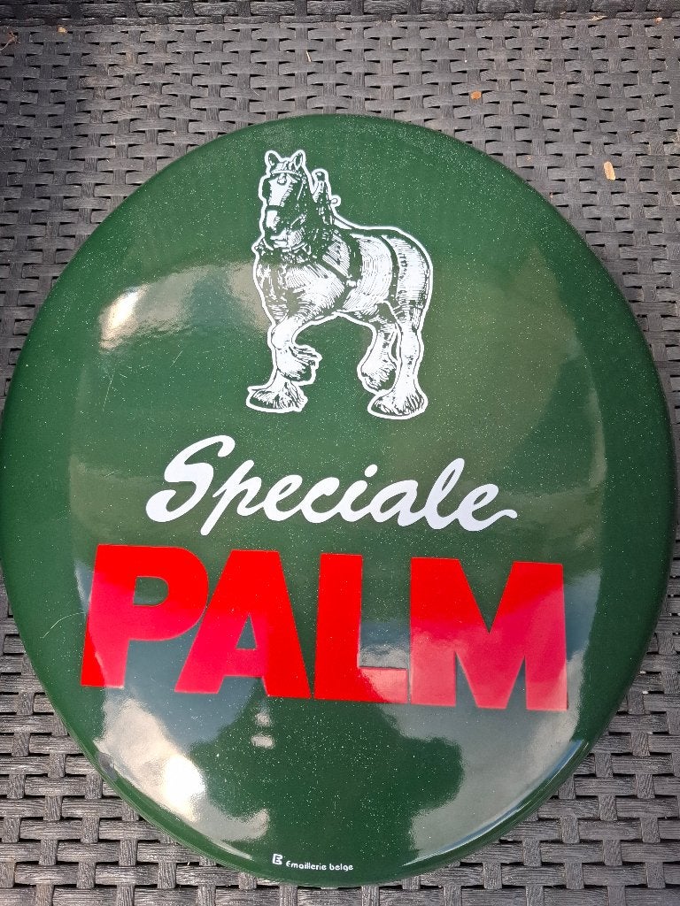 Emaillebord Palm bier, Verzamelen, Biermerken, Ophalen of Verzenden, Nieuw, Reclamebord, Plaat of Schild, Palm
