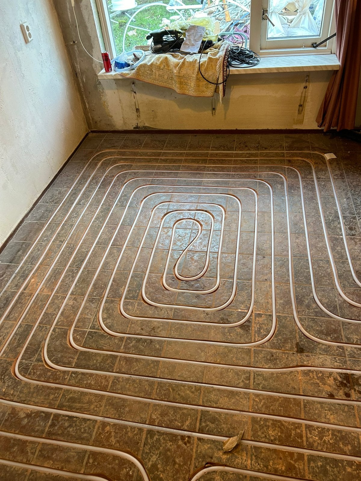 Vloerverwarming, PVC vloeren, zandcement dekvloeren, Minder dan 30 cm, Overige typen, Minder dan 60 cm, Ophalen of Verzenden