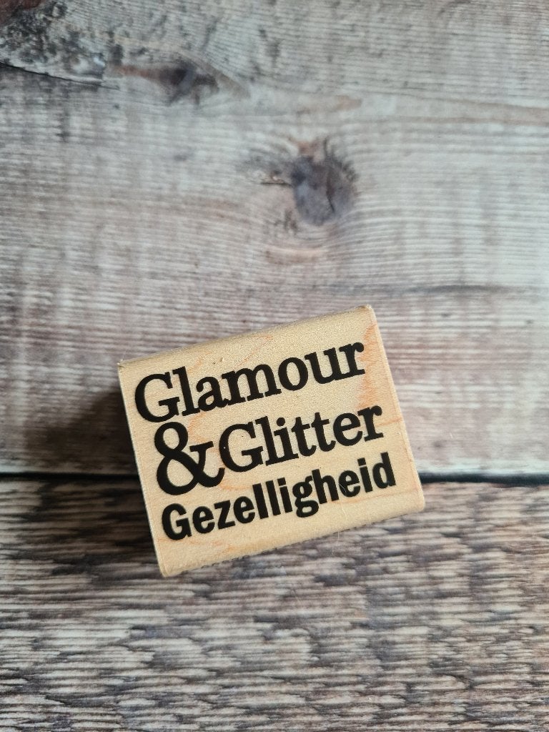 Ludiec Different Colors stempel Glamour&Glitter NIEUW, Hobby en Vrije tijd, Stempelen, Ophalen of Verzenden, Nieuw, Houten stempel