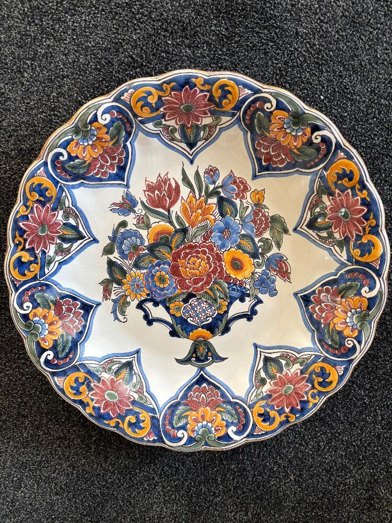 Origineel Makkums aardewerk wandbord voor 25,00, Antiek en Kunst, Ophalen of Verzenden