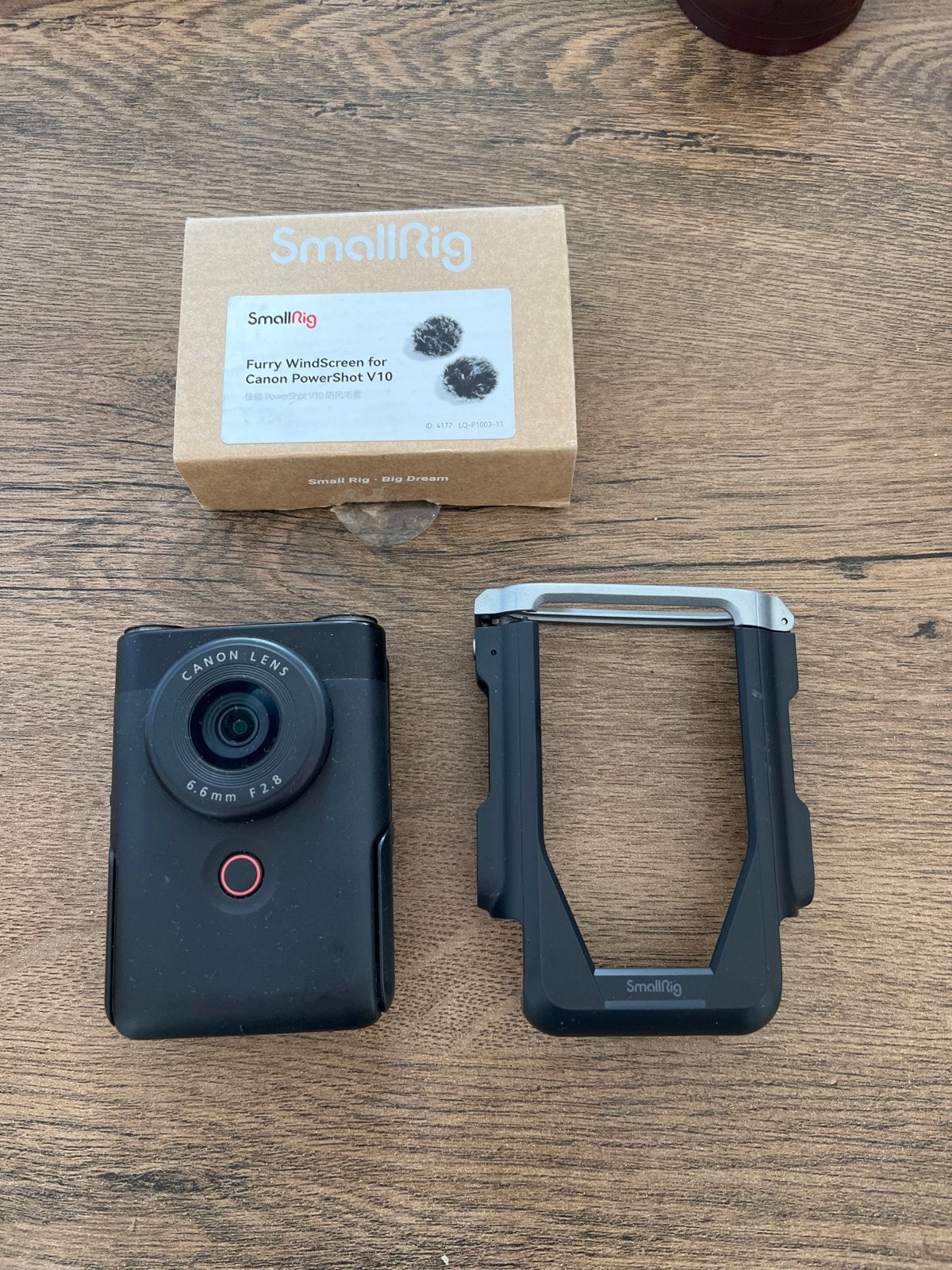 Canon PowerShot V10 Vlogging Set met Microfoon en Statief, Ophalen, Canon, Zo goed als nieuw, Externe microfoon