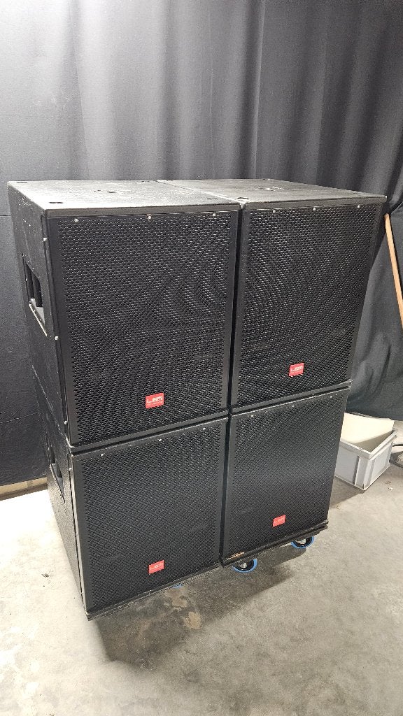LEM T5SA actieve 15" subwoofers - 4 stuks, Gebruikt, Subwoofer, Ophalen, 150 watt of meer